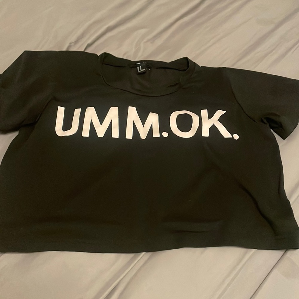 Umm ok medium crop top